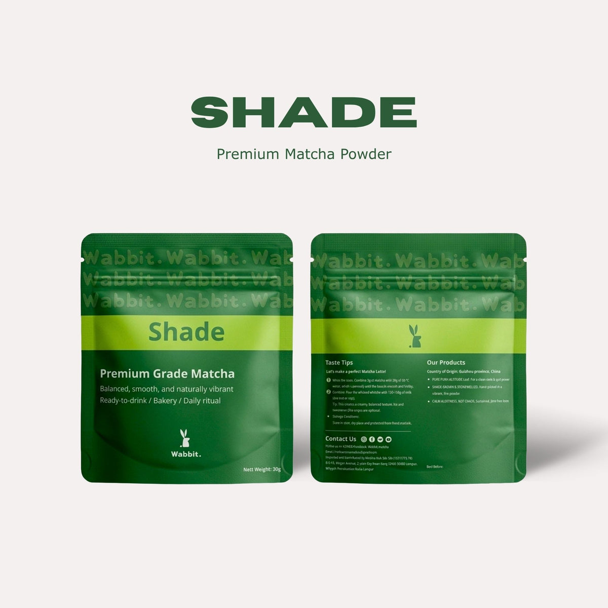 Shade Premium Matcha