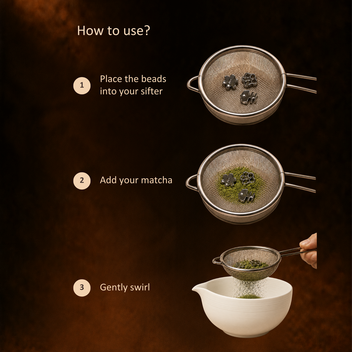 Matcha Sifting Beads