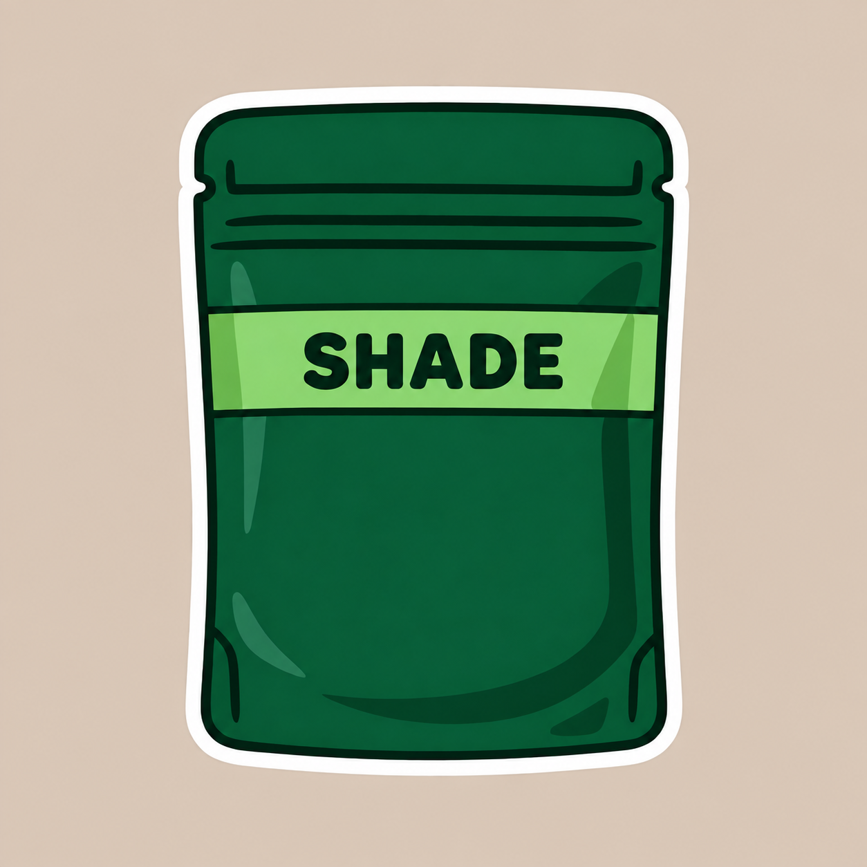 Shade packaging illustration
